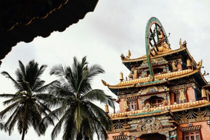 A breathtaking view of a mesmerising monastery in Manipur during the daytime for all.