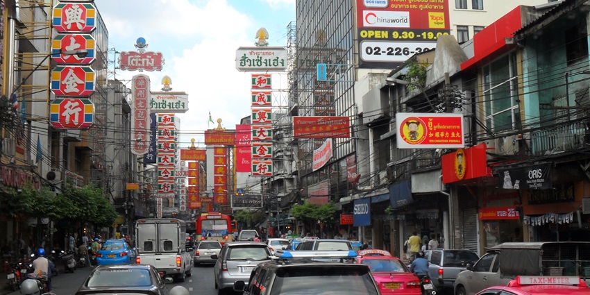 Chinatown is one of the oldest and busiest places for shopping in Bangkok, Thailand.