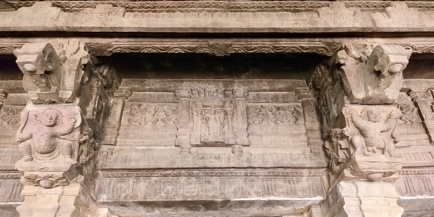 Snapshot of a Vaishnava Hindu temple of the Vijayanagara Empire era