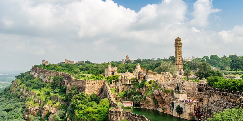 Chittorgarh Fort, with its extensive walls, towers, and fortifications, is a must-visit site.