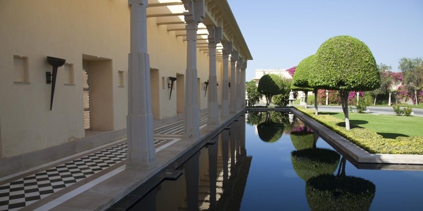 An image of a beautiful resort in Rajasthan, resembling the very famous chokhi dhani