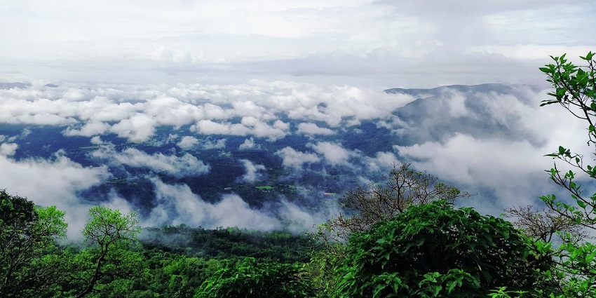 Scenic views from the hills of Chorla Ghats in the monthe of summer which is the best time to visit