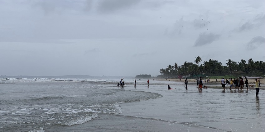 Snapshot from the Colva beach which is a nearby chain of beaches of Margao