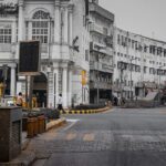 An image of Connaught Place also knwon as Rajiv Chowk, New Delhi, Delhi, India.