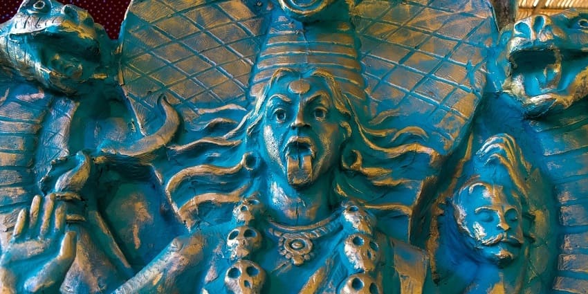 Chandi Mata idol at Cuttack Chandi Temple, one of the prominent temples in Cuttack.