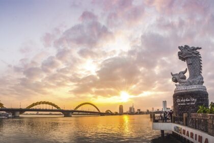 Dragon Bridge in serene Vietnam, one of the best places to visit in Da Nang.