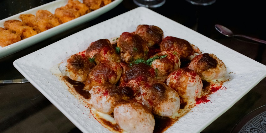 Dahi bhalla, another famous street food in Chandigarh to check out.