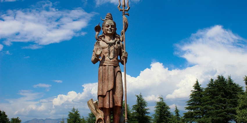 Beautiful view of Lord Shiva Statue, Khajjiar, Dalhousie, Himachal Pradesh