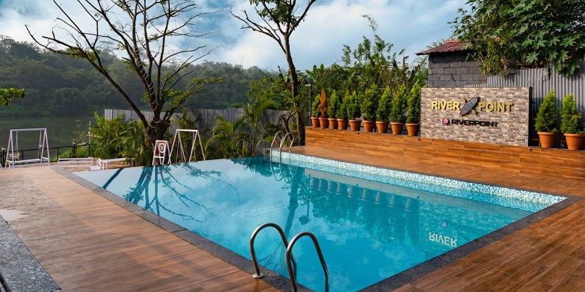Scenic view of the hills of Dandeli from a resort in the idyllic settings of hillstation near Goa