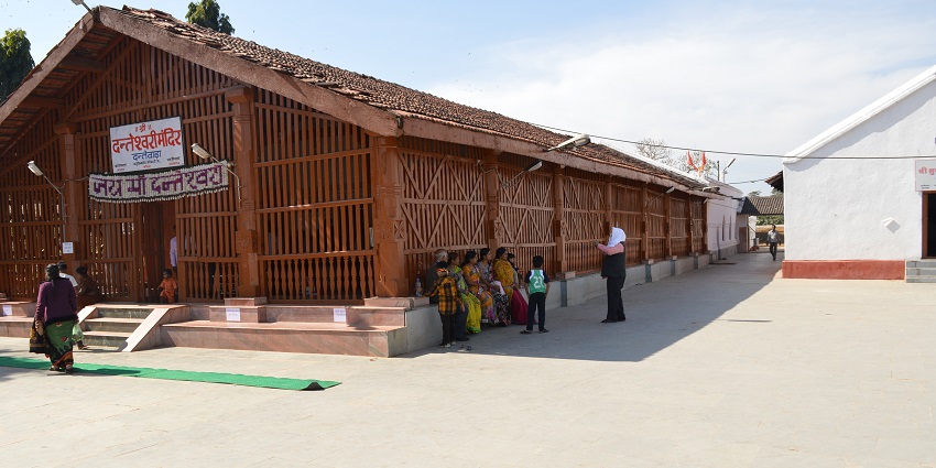 The front view of the Danteshwari Temple, one of the Shakti Peethas situated in Chhattisgarh