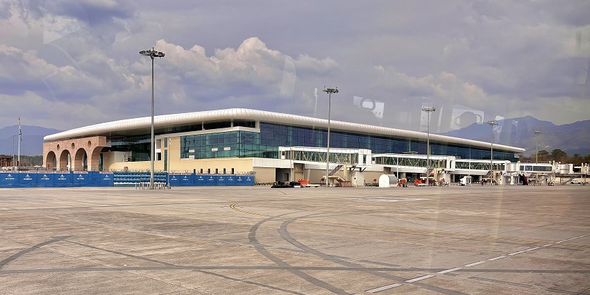 An image of the passenger terminal building at Jolly Grant Airport located in Dehradun.