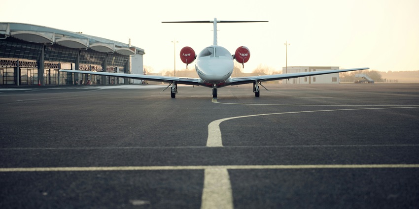A glimpse of an aeroplane at the Delhi Flying Club, one of the best airports in Delhi.