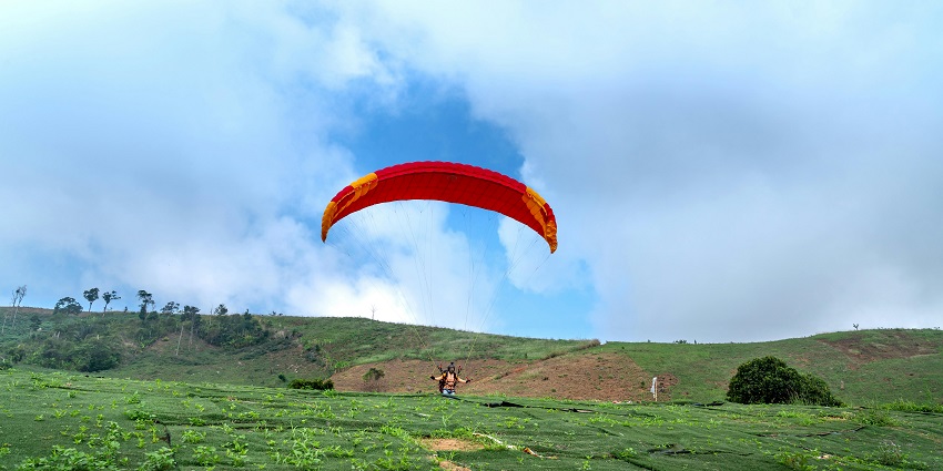 Panoramic view of Dhampus village with scenic mountains that are truly spellbound.