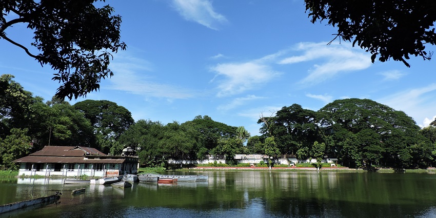 Dighalipukhuri, one of the serene Guwahati picnic places, surrounded by natural beauty.