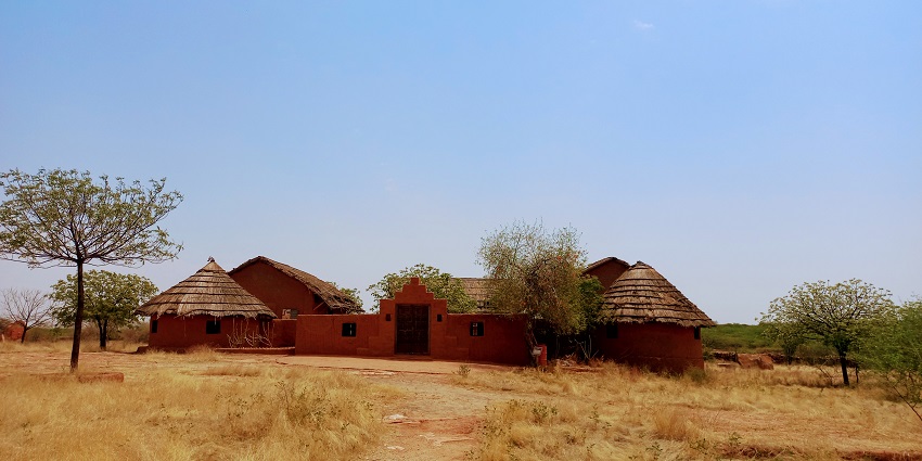 Exterior of Arna Jharna Museum, a unique museum and the best thing to see in Jaisalmer.