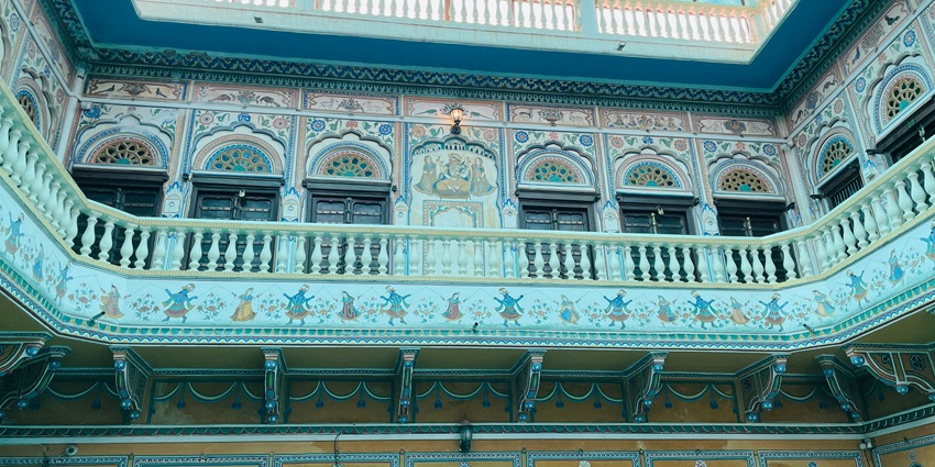 Exploring the Goenka Double Haveli is one of the famous things to do in Mandawa.