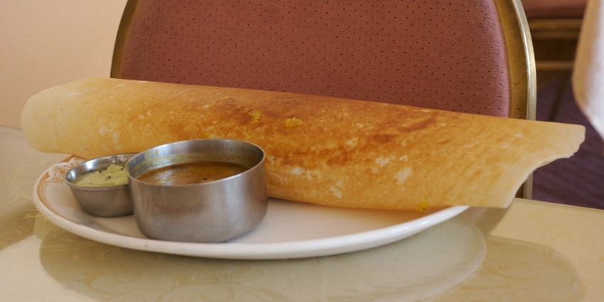 Snapshot of the mouth watering south indian cuisine on the streets of Dwarka, Delhi
