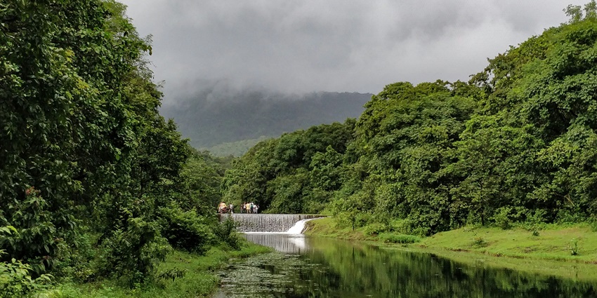 An image of Dudhsagar Falls which is one of the places to visit in Goa In May.