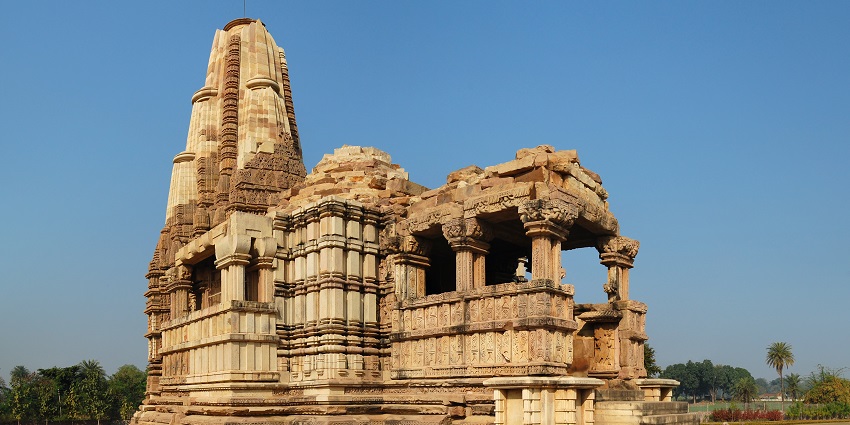 The Dulhadev Temple, which is also a part of the Western Group of temples in Khajuraho, Madhya Pradesh.