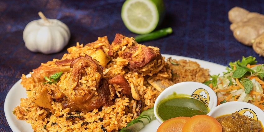 Delicious Dum Biryani and kebabs, top non veg food in Gandhinagar