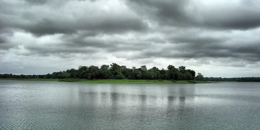 Wide angle view of Dumna Nature Reserve of Jabalpur