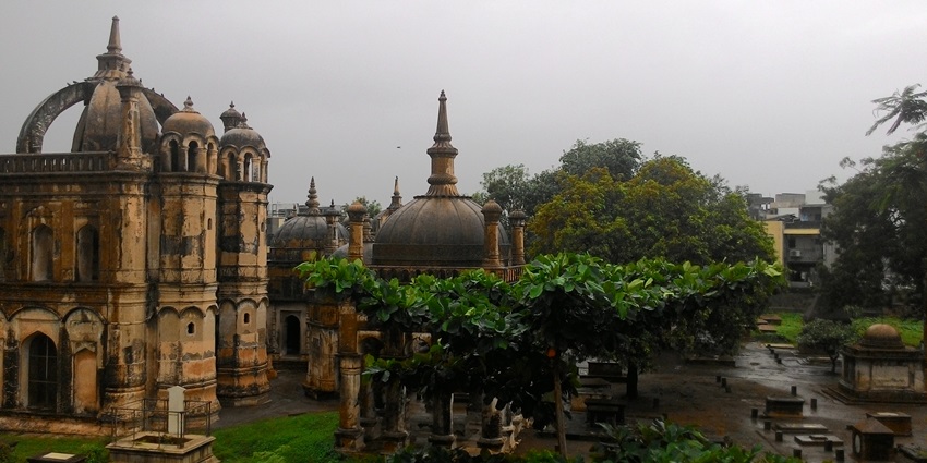 Scenic snapshot of the historic Dutch cemetery features Dutch architectural style in Surat