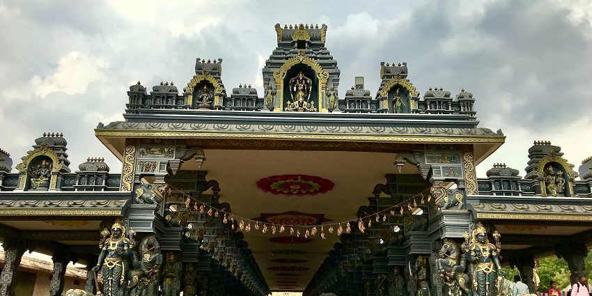 Devotees visiting the Dwarka Tirumala temple, one of the most popular places to visit in Eluru