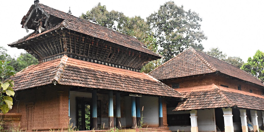 A revered traditional temple dedicated to Goddess Bhagvati, surrounded by lush greenery