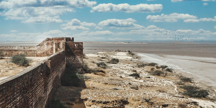 Witness the panoramic views of the beautiful town of Gujarat from the top of the fort.