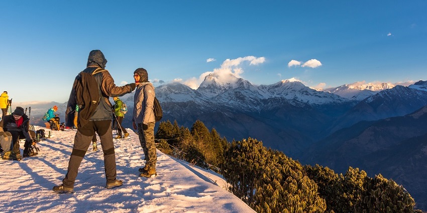 Poon Hill Trek, with a scenic view, is a famous spot for Valentine's Day in Nepal.
