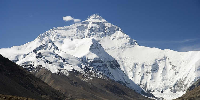 Everest North Face, one of the key tourist places in Nepal for trekking near Base Camp.