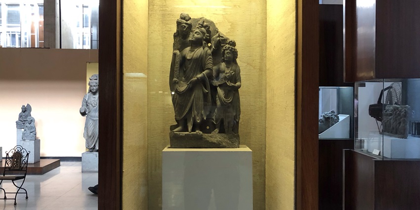A precious sculpture kept securely at the Government Museum And Art Gallery Chandigarh
