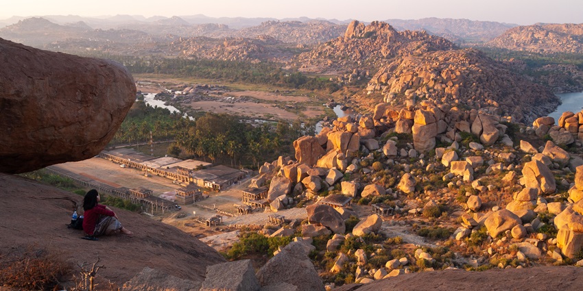 A scenic valley with flowing streams and lush greenery, linked to Adi Shankaracharya’s meditation.