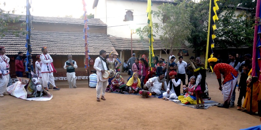 Shilpgram in Udaipur, an arts and crafts village showcasing traditional Rajasthani culture.