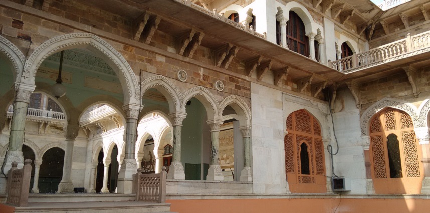 The Albert Hall Museum beautifully lit at night, a top attraction when deciding what to do in Jaipur in January