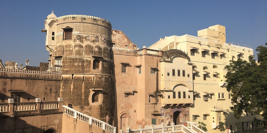 The haveli features frescoes of historical figures and diverse art styles-Things to Do in Mandawa