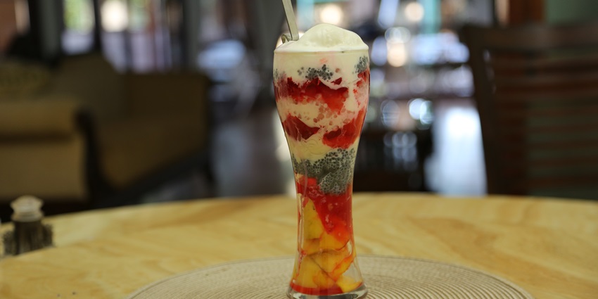 Snapshot of the home-made Falooda ice cream which is one of the best food in Dwarka, Delhi