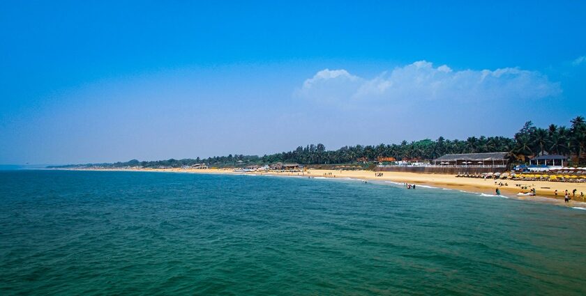 Located near Baga and Calangute, Candolim Beach in Goa offers a quieter ambience.