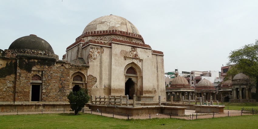 Firoz Shah Palace Complex, one of forts in Haryana, is a part of the walled settlement.
