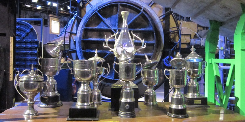 A picture of the artefacts from the famous Harry Potter series at the Forbidden Forest