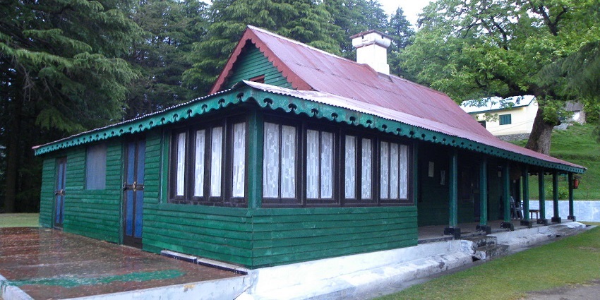 A forest watch house amidst the lush forests of a hill station