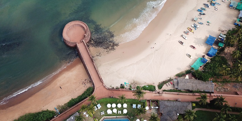 A marvellous view of Fort Aguada, one of the most amazing places around doodh waterfall.