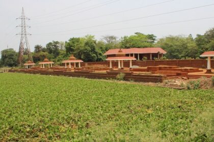 Construction work going on Barabati Fort, one of the famous historic forts in Odisha.