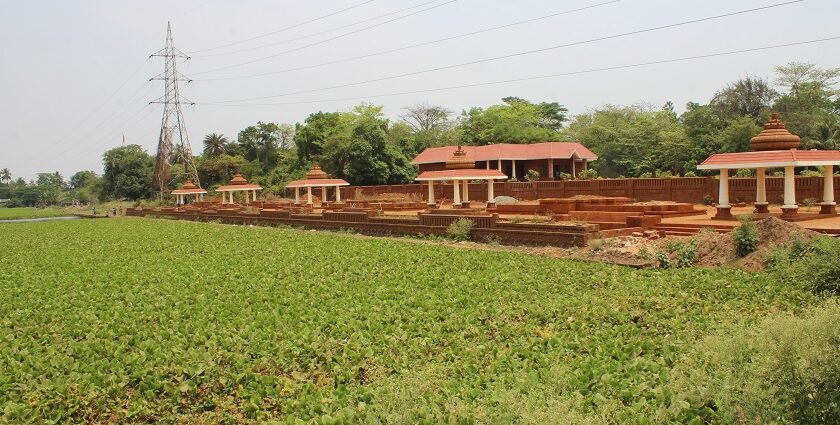 Construction work going on Barabati Fort, one of the famous historic forts in Odisha.