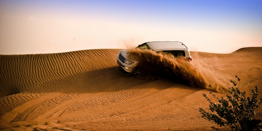 Image of the Thar Desert: camel rides, jeep safaris, village visits, sunset