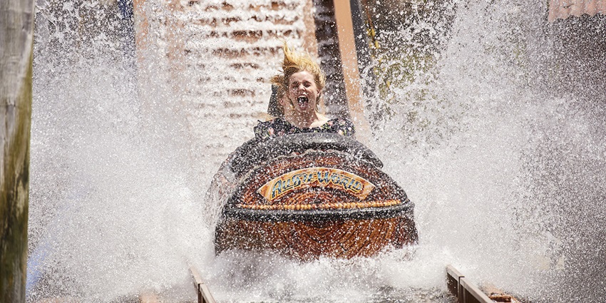 A child enjoying the water ride at the funcity water park, one of the best places to visit in Chandigarh with family.