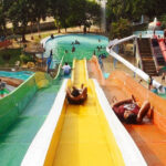 The Funtime water park features various water attractions.