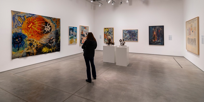 Image of Gallery S showcasing innovative art installations by emerging artists