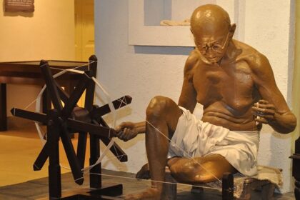 An image of the Gandhi Museum Rajkot, Gujarat, India which offers a glimpse of history.