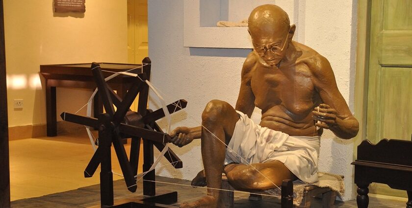 An image of the Gandhi Museum Rajkot, Gujarat, India which offers a glimpse of history.